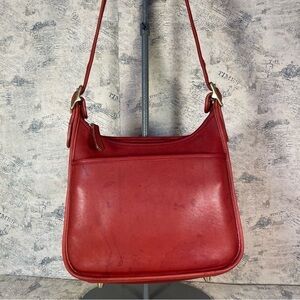 Vintage Coach Red 9366 Legacy Shoulder/Crossbody Bag Made in USA